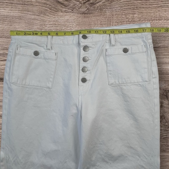 J Brand Joan High Rise Wide Leg Cropped Jeans Sz:32 - Picture 11 of 16